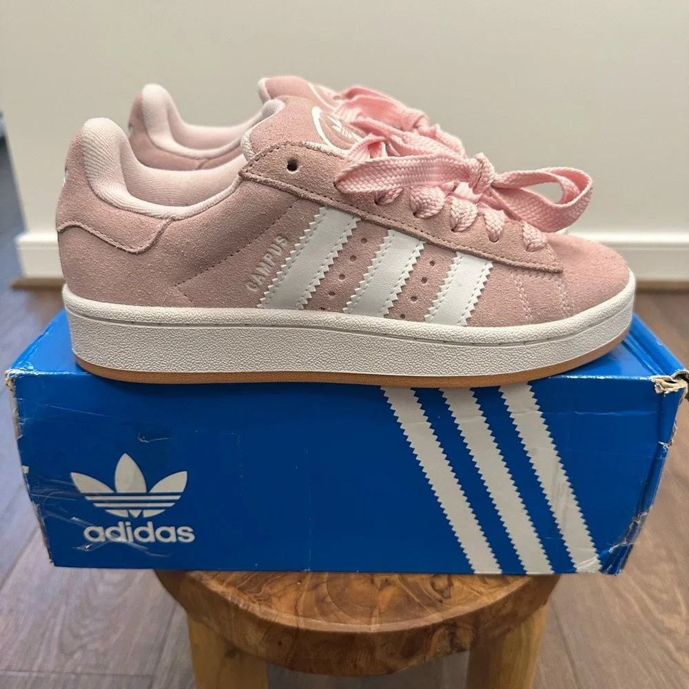 Adidas Campus 00s 3 Pink & White Gum Bottom Sneakers, Size 4 (Women’s Sz 5.5)